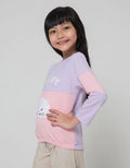 Little M Long Sleeve T-Shirt Cut N Sewn Fluffy Cat Drawstring Bottom