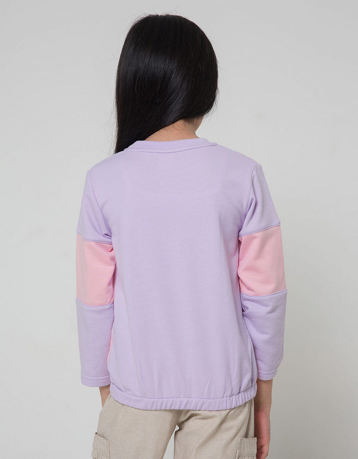 Little M Long Sleeve T-Shirt Cut N Sewn Fluffy Cat Drawstring Bottom