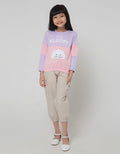 Little M Long Sleeve T-Shirt Cut N Sewn Fluffy Cat Drawstring Bottom