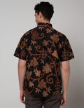Adikusuma Hem Batik Lengan Pendek Daun Isi