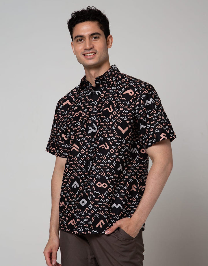 Arjuna Weda Hem Batik Aksara Lontara
