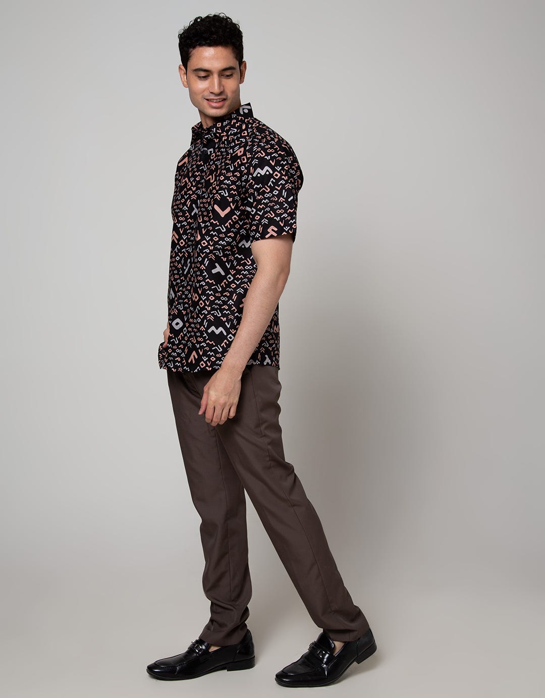Arjuna Weda Batik Shirt with Lontara Script