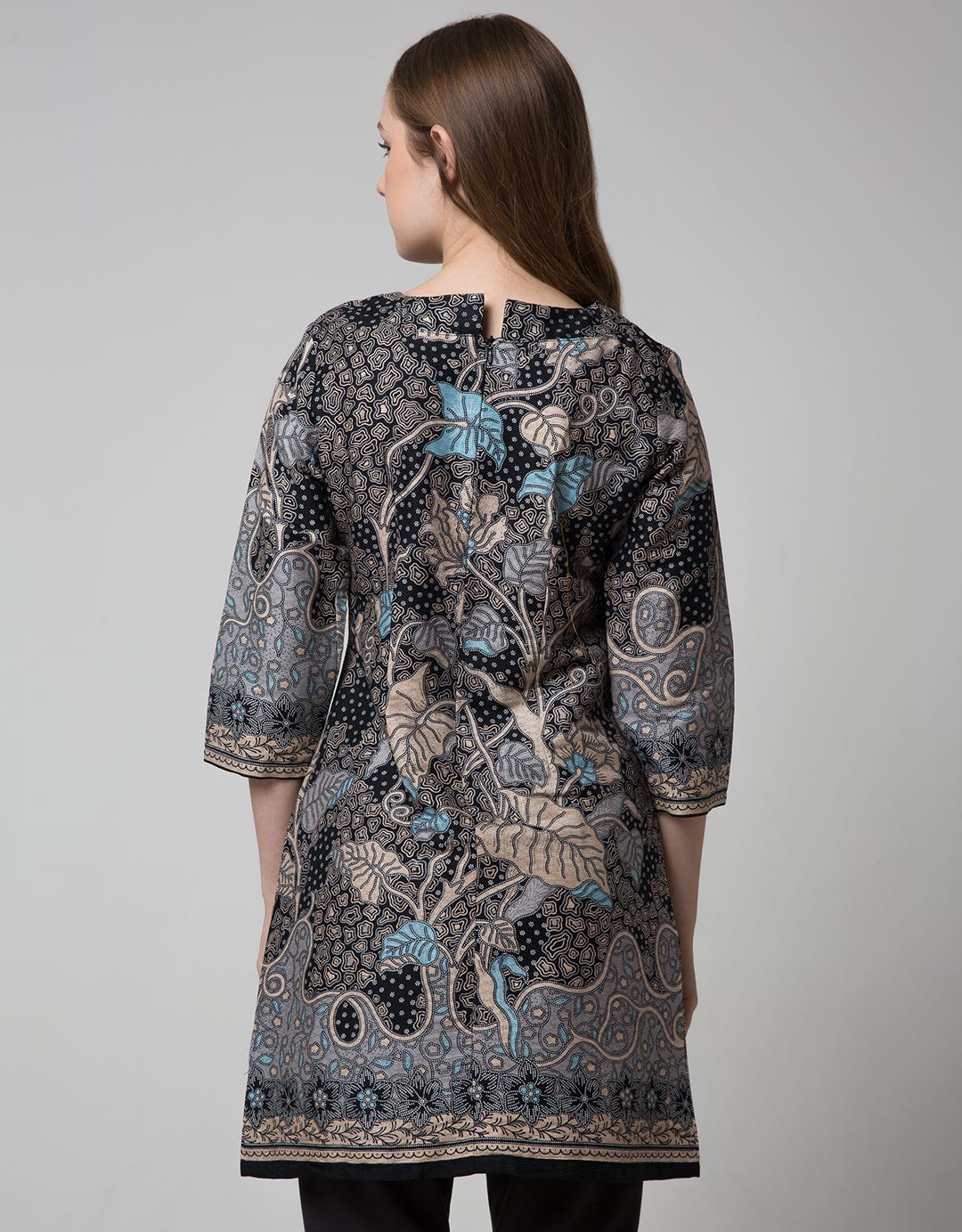Arjuna Weda Blouse Tunic Batik Leaf Waru