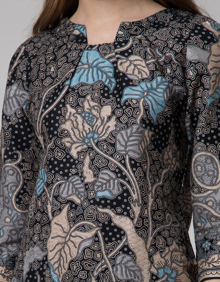 Arjuna Weda Blouse Tunic Batik Leaf Waru