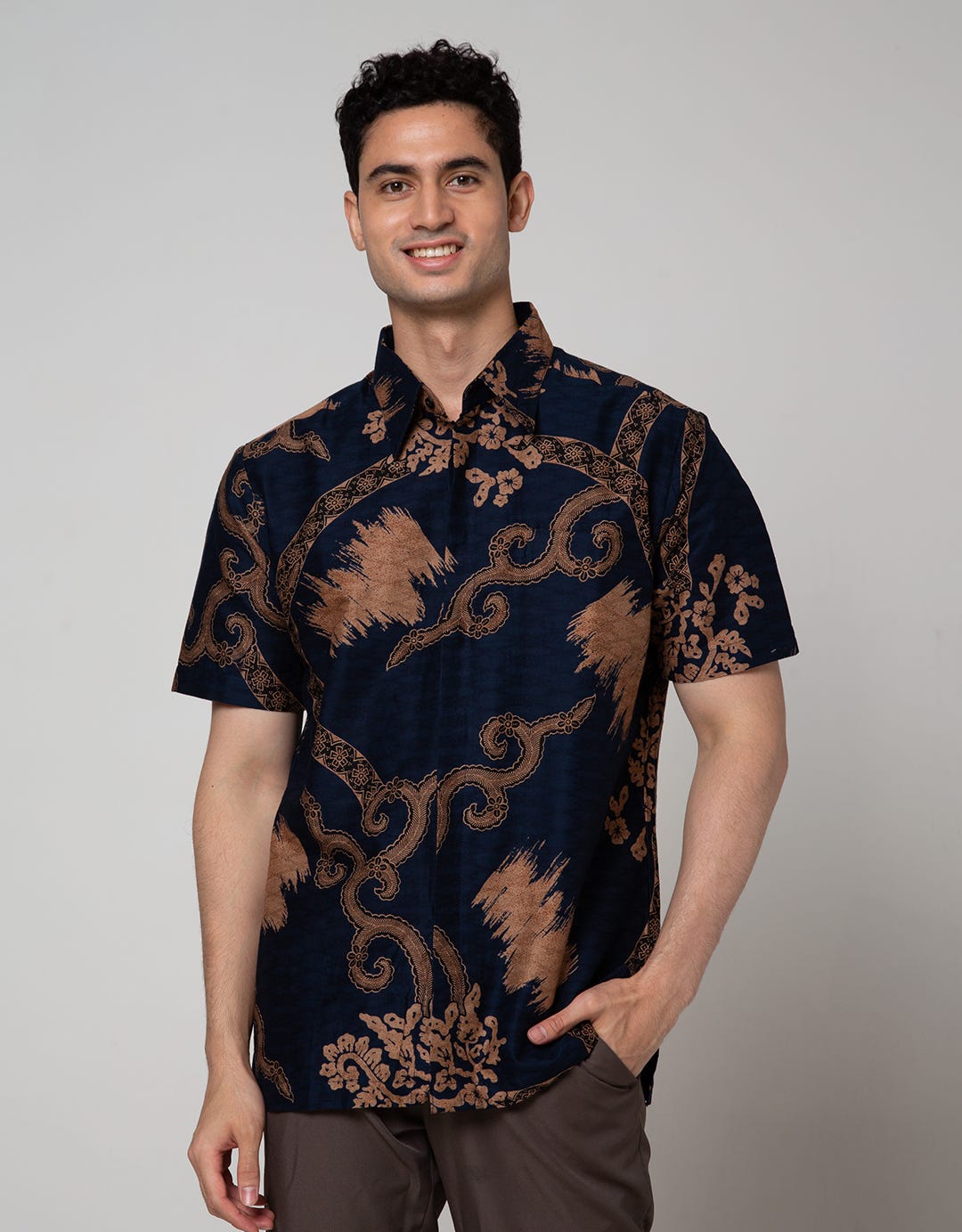 Arjuna Weda Batik Shirt Ceplok Elephant Uling