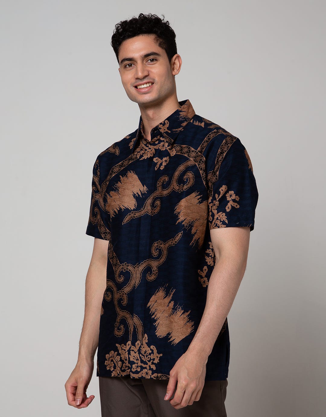 Arjuna Weda Batik Shirt Ceplok Elephant Uling