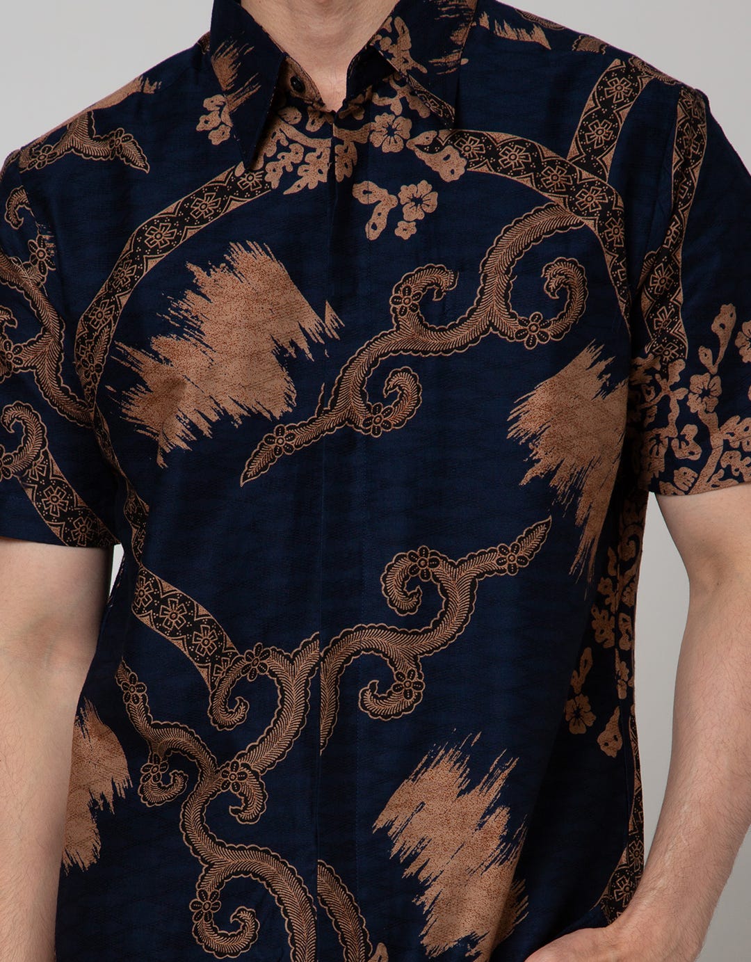 Arjuna Weda Batik Shirt Ceplok Elephant Uling