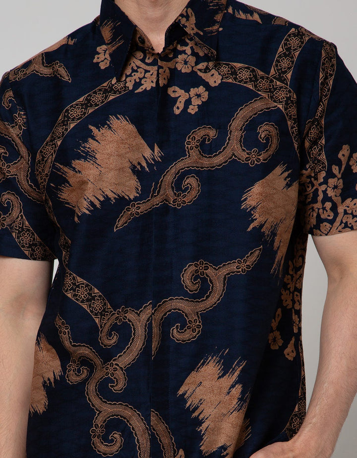 Arjuna Weda Batik Shirt Ceplok Elephant Uling