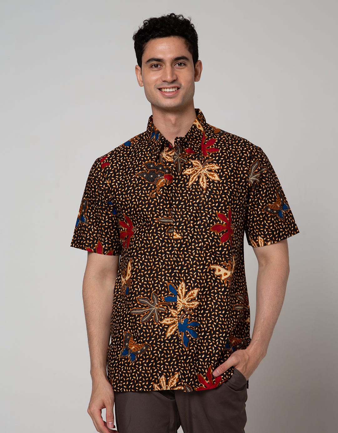 Arjuna Weda Butterfly Batik Shirt