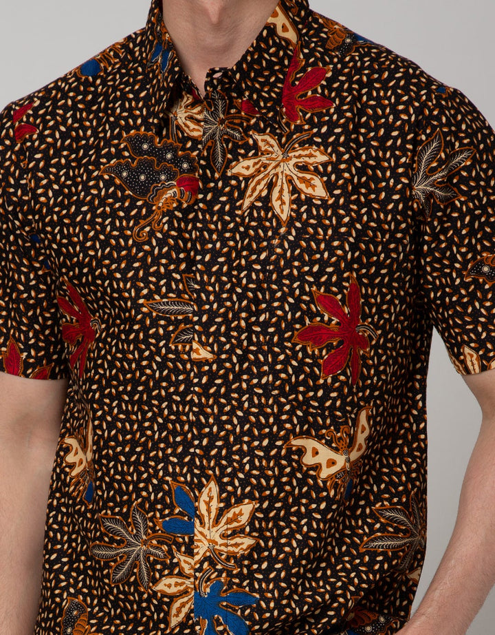 Arjuna Weda Butterfly Batik Shirt