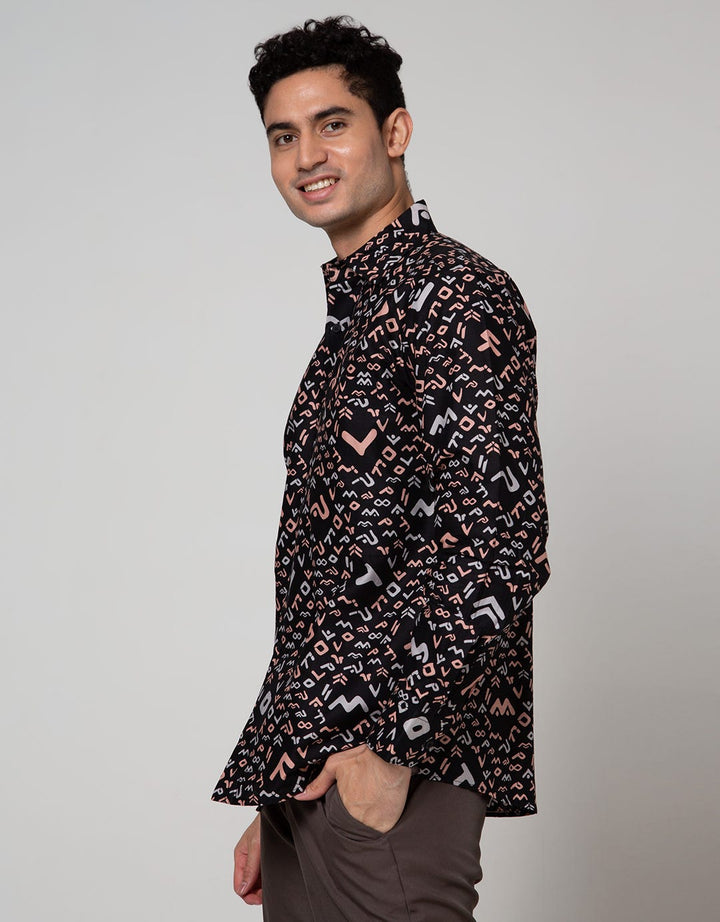Arjuna Weda Kemeja Batik Aksara Lontara