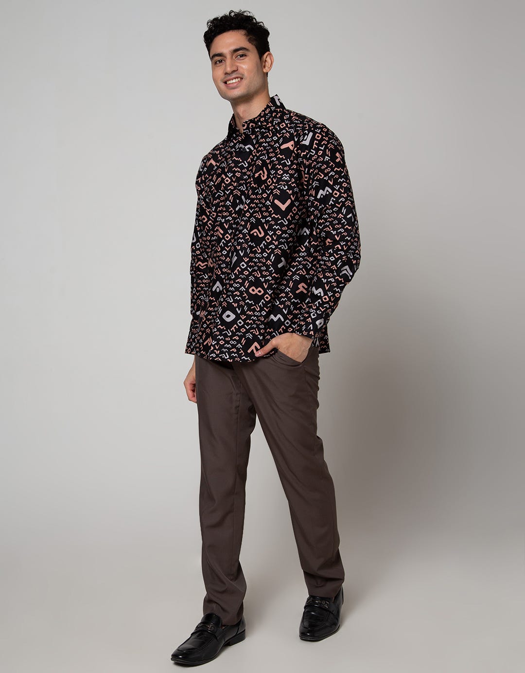 Arjuna Weda Kemeja Batik Aksara Lontara