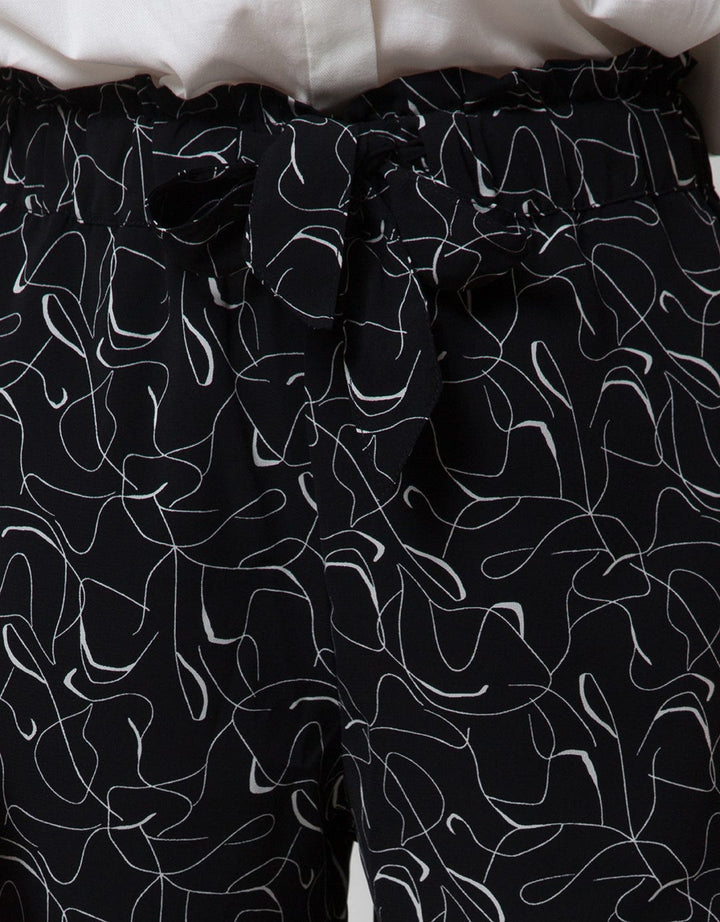 Connexion Abstract Print Celana Pendek Wanita