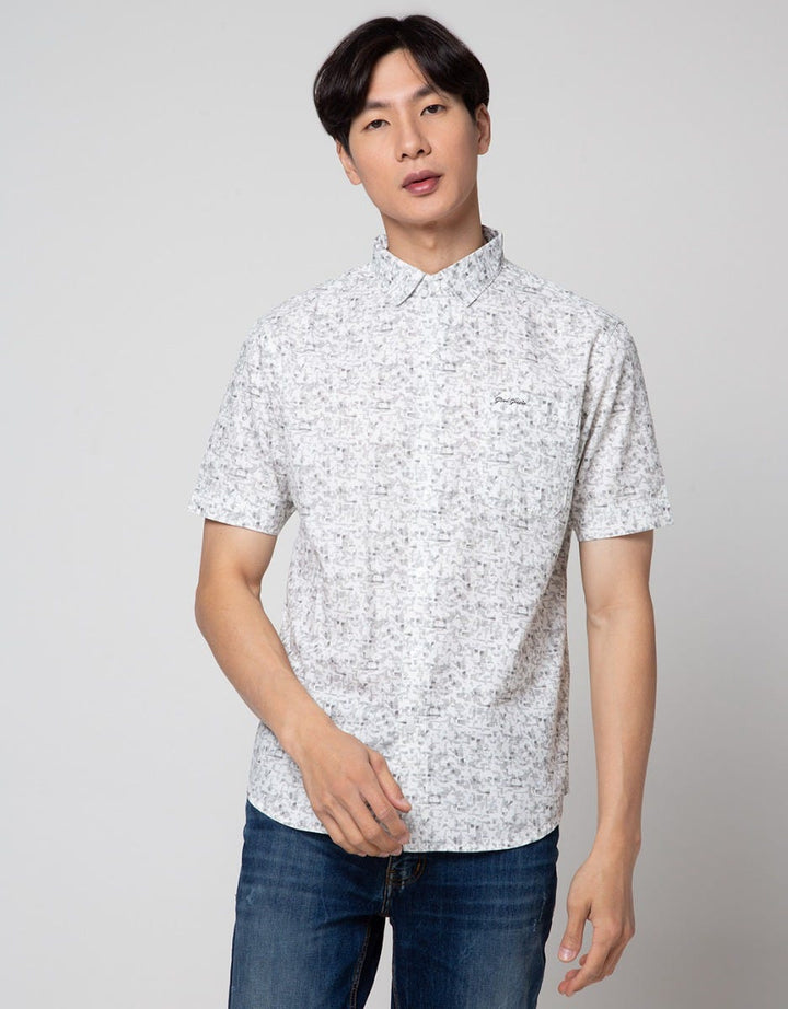 Giani Gracio Textured Print Kemeja Pria