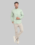 Larusso Kemeja Basic Tencel Kerah Shanghai Panjang