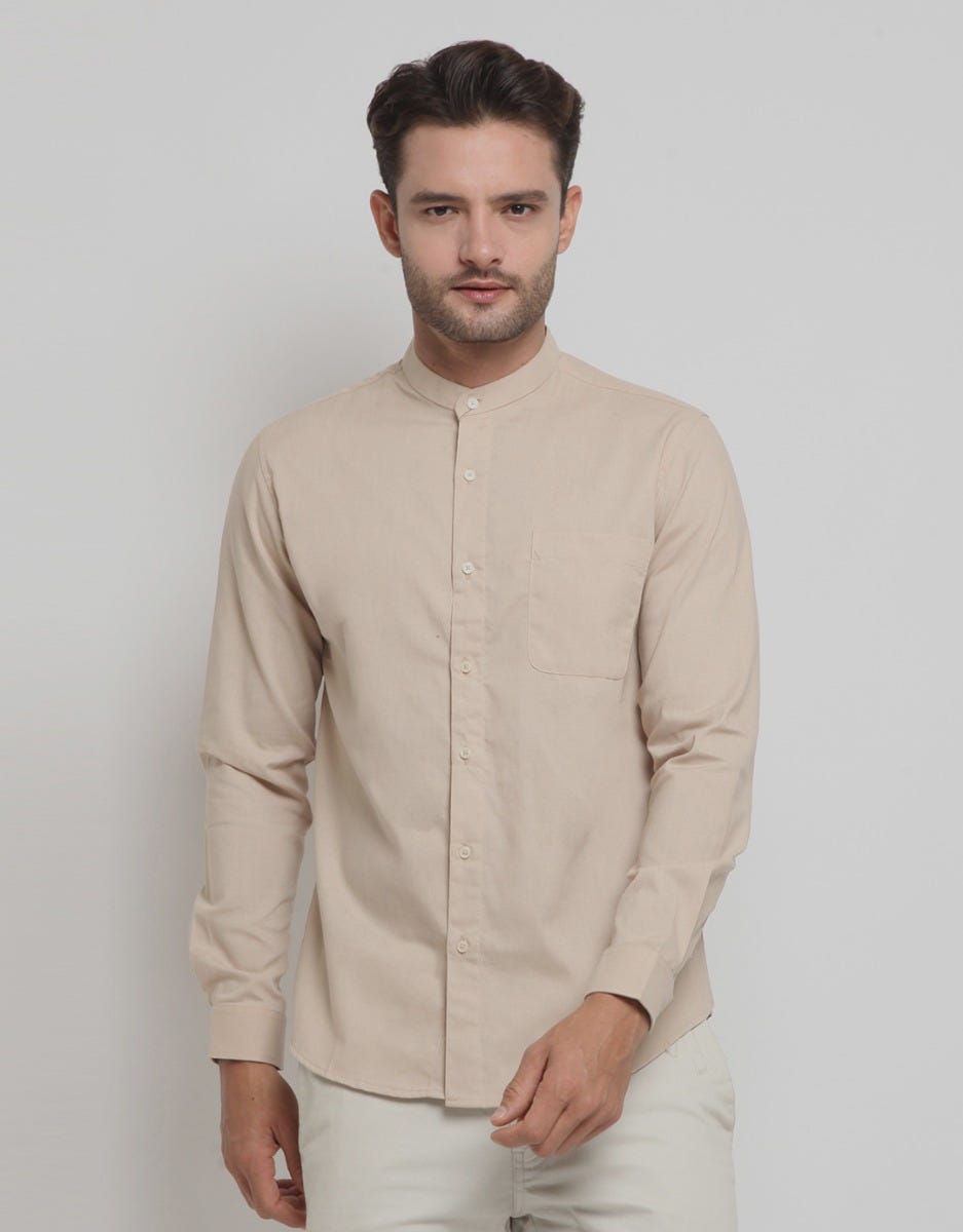 Larusso Oxford Shanghai Kemeja Basic Pria