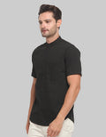 Larusso Kemeja Pria Basic Oxford Kerah Shanghai Pendek