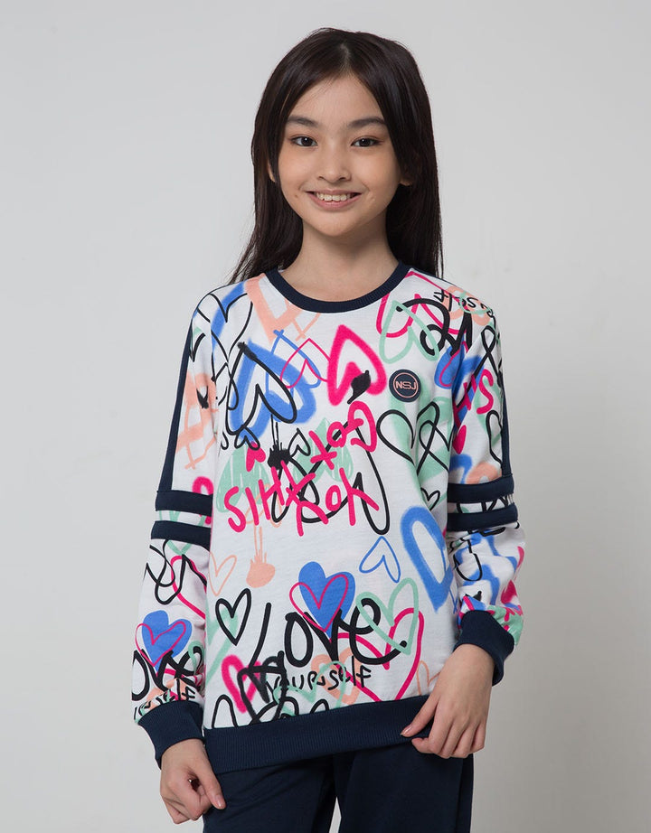Nevada Sport Sweatshirt Full Print Grafitty Wording