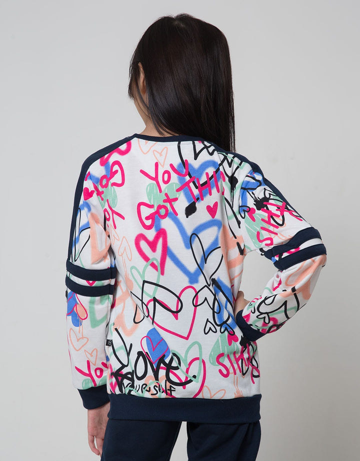Nevada Sport Sweatshirt Full Print Grafitty Wording