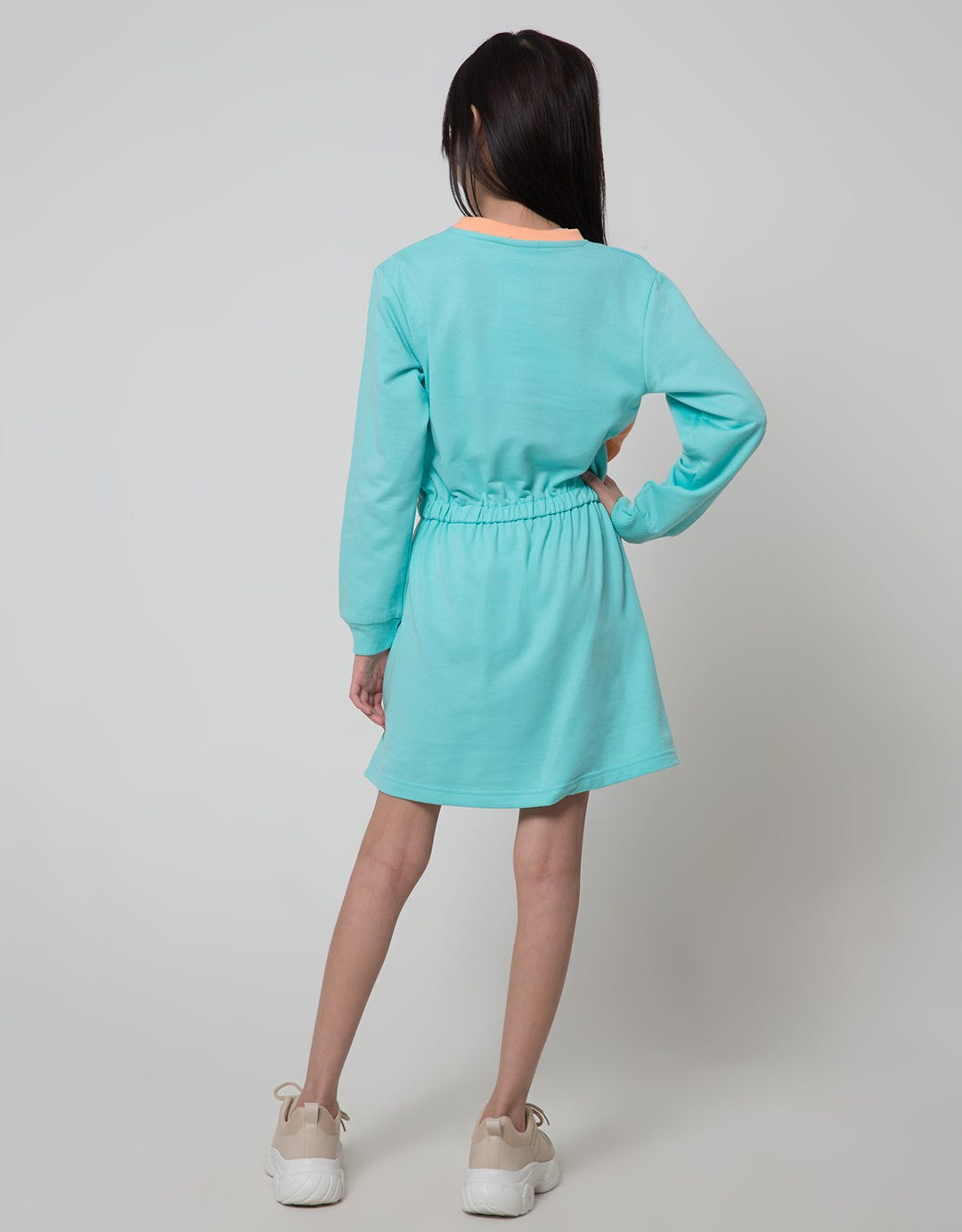 Nevada Sport Long Sleeve Midi Dress Cut N Sewn Prt Sportive
