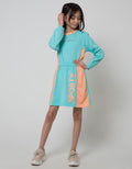 Nevada Sport Long Sleeve Midi Dress Cut N Sewn Prt Sportive