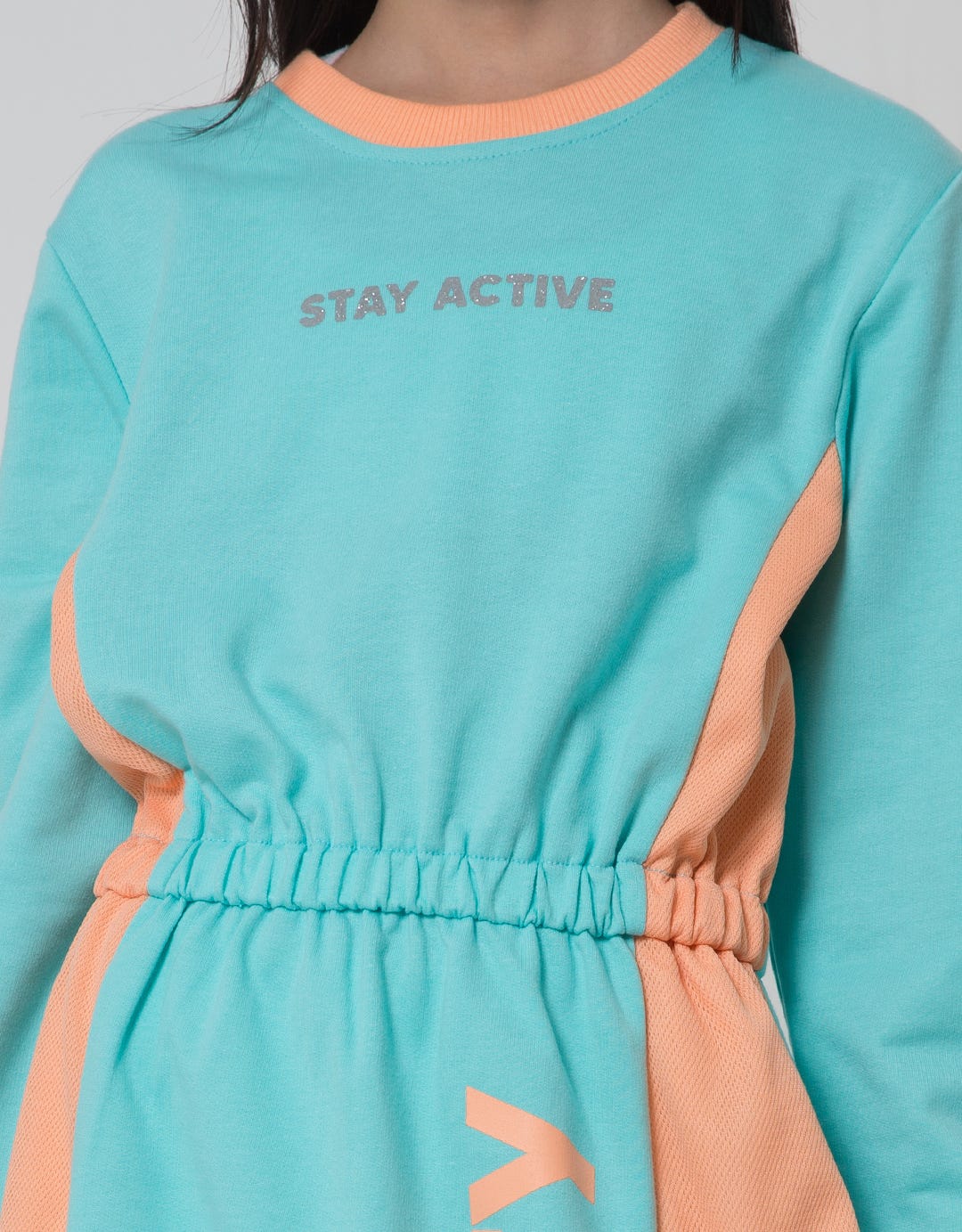 Nevada Sport Long Sleeve Midi Dress Cut N Sewn Prt Sportive