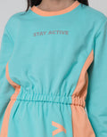 Nevada Sport Long Sleeve Midi Dress Cut N Sewn Prt Sportive