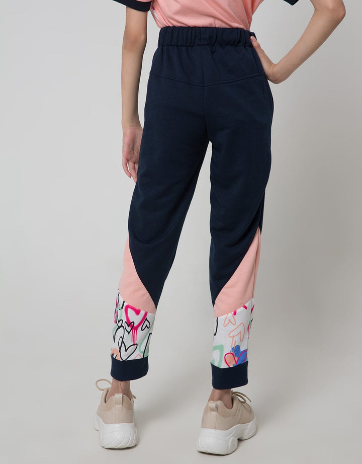 Nevada Sport Jogger Pants Knit With Grafitty Side Print
