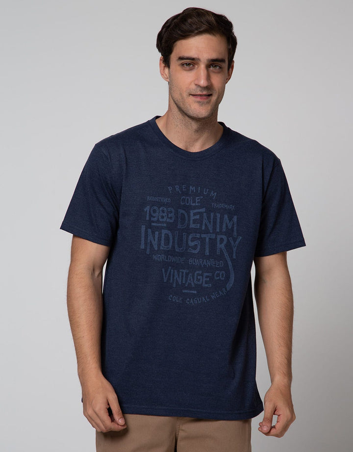 Cole Denim Industry Print Kaos Pria