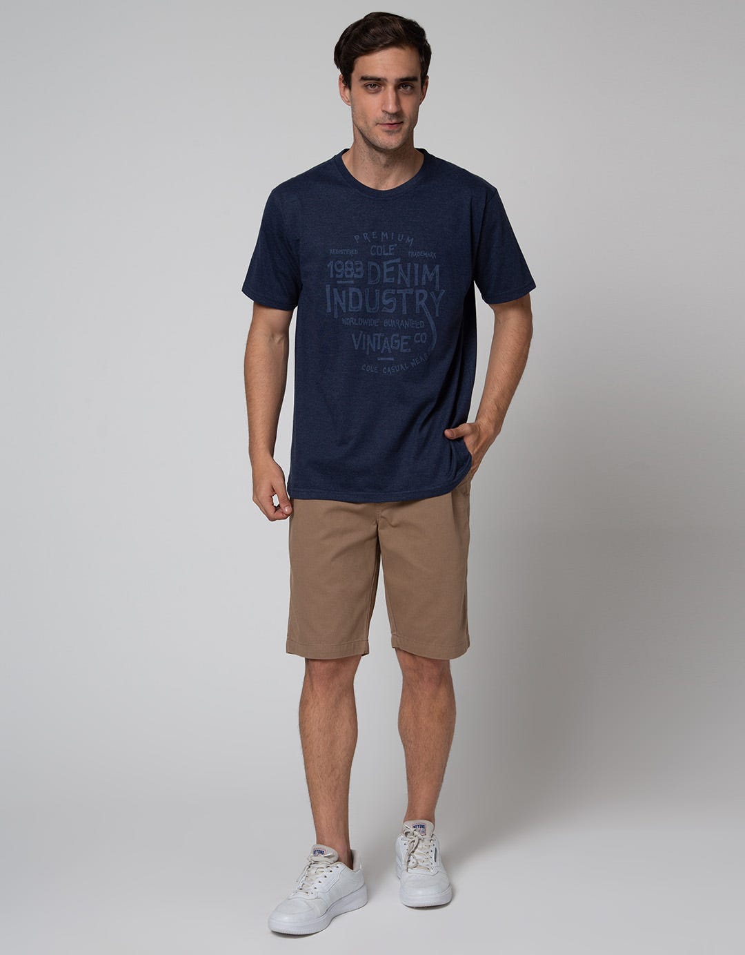 Cole Denim Industry Print Kaos Pria
