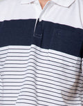 Cole Stripe England Polo Shirt Pria