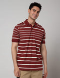 Cole Short Sleeve Polo Shirt Stripe Eng Chest Stripe