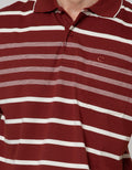 Cole Short Sleeve Polo Shirt Stripe Eng Chest Stripe