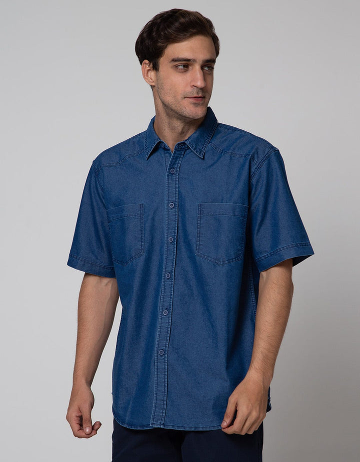 Cole Denim Sichk Kemeja Pria