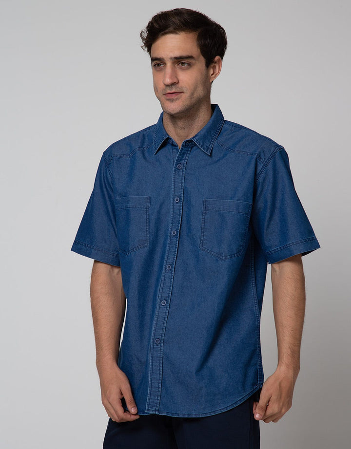 Cole Denim Sichk Kemeja Pria