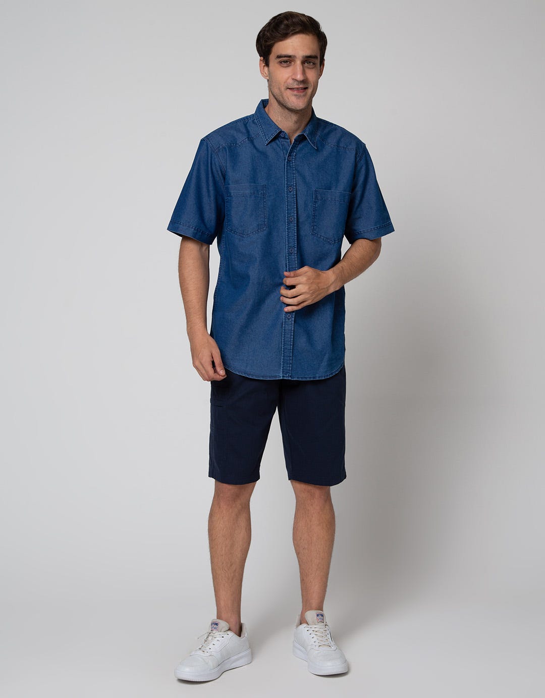 Cole Denim Sichk Kemeja Pria