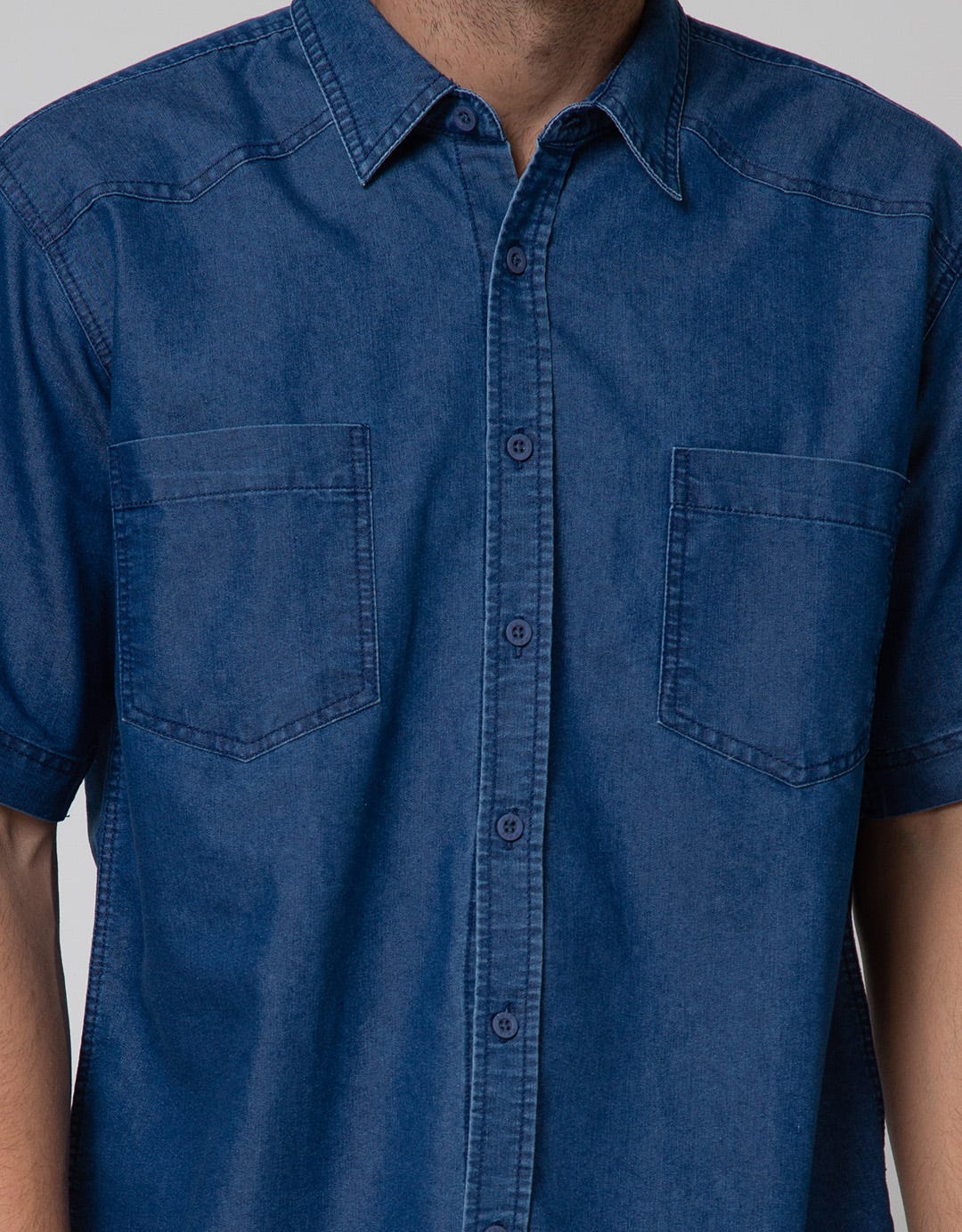 Cole Denim Sichk Kemeja Pria