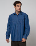 Cole Denim Sichk Long Kemeja Pria