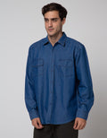 Cole Denim Sichk Long Kemeja Pria