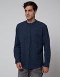 Cole Henley Pique Polo Lengan Panjang Pria