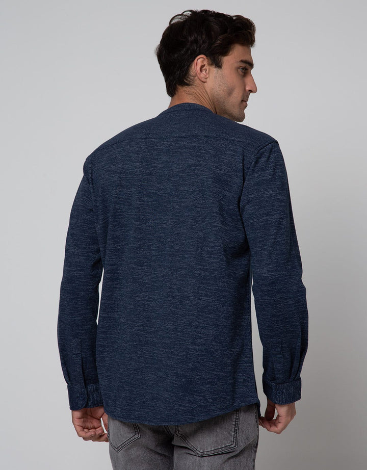 Cole Henley Pique Polo Lengan Panjang Pria