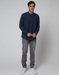 Cole Henley Pique Polo Lengan Panjang Pria