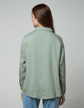 Nevada Long Sleeve Shirt Top Oversize With Pocket