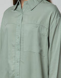 Nevada Long Sleeve Shirt Top Oversize With Pocket