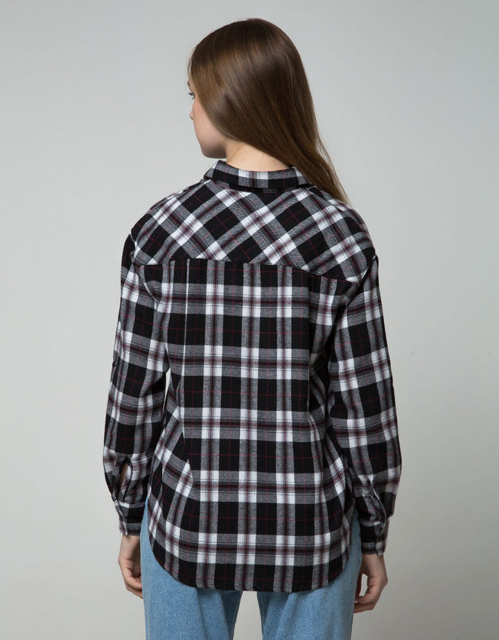 Nevada Women Long Sleeve Flannel Check Shirt