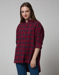 Nevada OVZ Plaid Kemeja Wanita