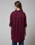 Nevada OVZ Plaid Kemeja Wanita