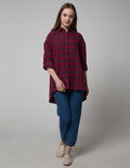 Nevada OVZ Plaid Kemeja Wanita