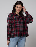 Nevada Boxy Flannel Check Short Sleeve Shirt