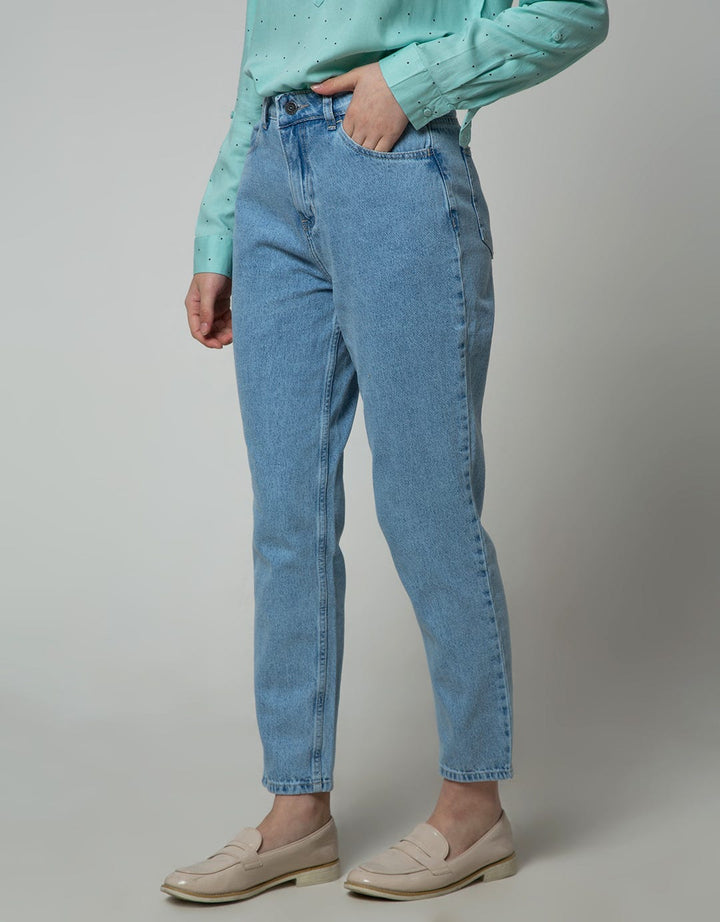 Nevada Denim Long Pants Mom Fit